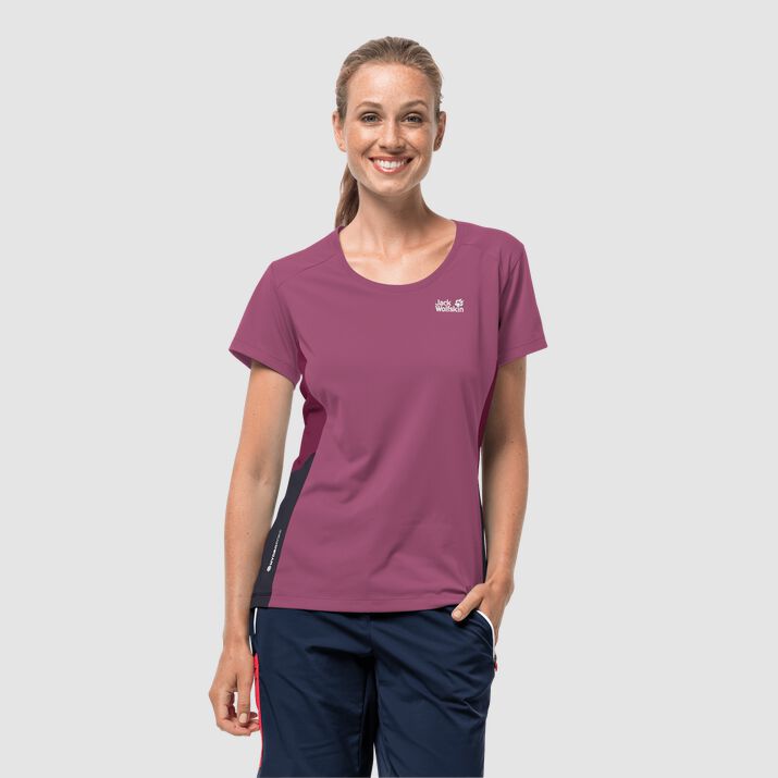 Jack Wolfskin Womens Narrows T-shirt Purple 038149VTC